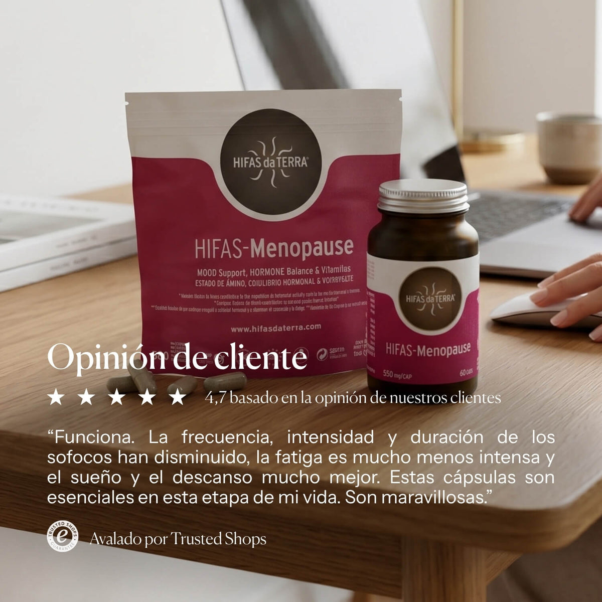 Información nutricional de Hifas-Menopause | Hifas da Terra