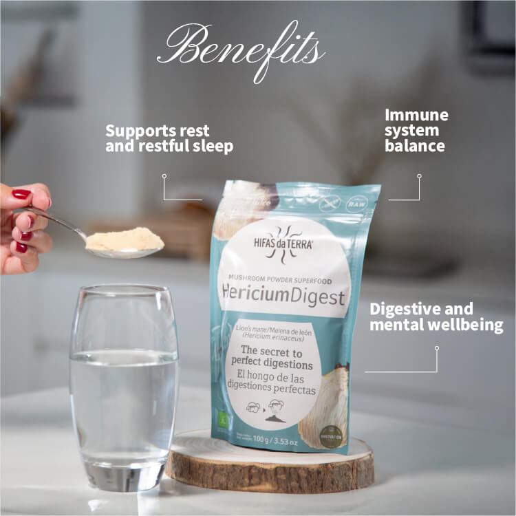 Hericium Digest - reines Bio-Löwenmähne-Pulver