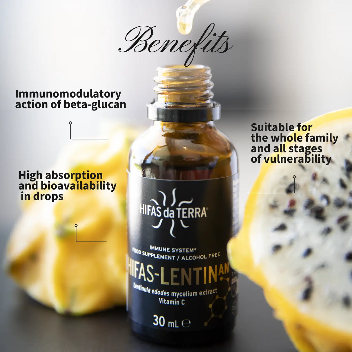 Hifas-Lentinan - Extrait de Shiitake (lentizumib) en gouttes