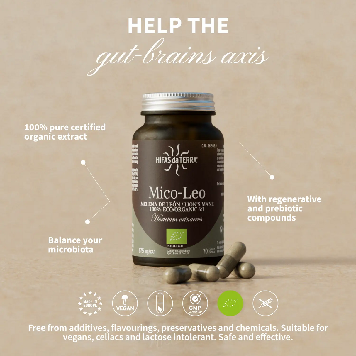 Mico-Leo - Extrait pur & bio de Crinière de Lion