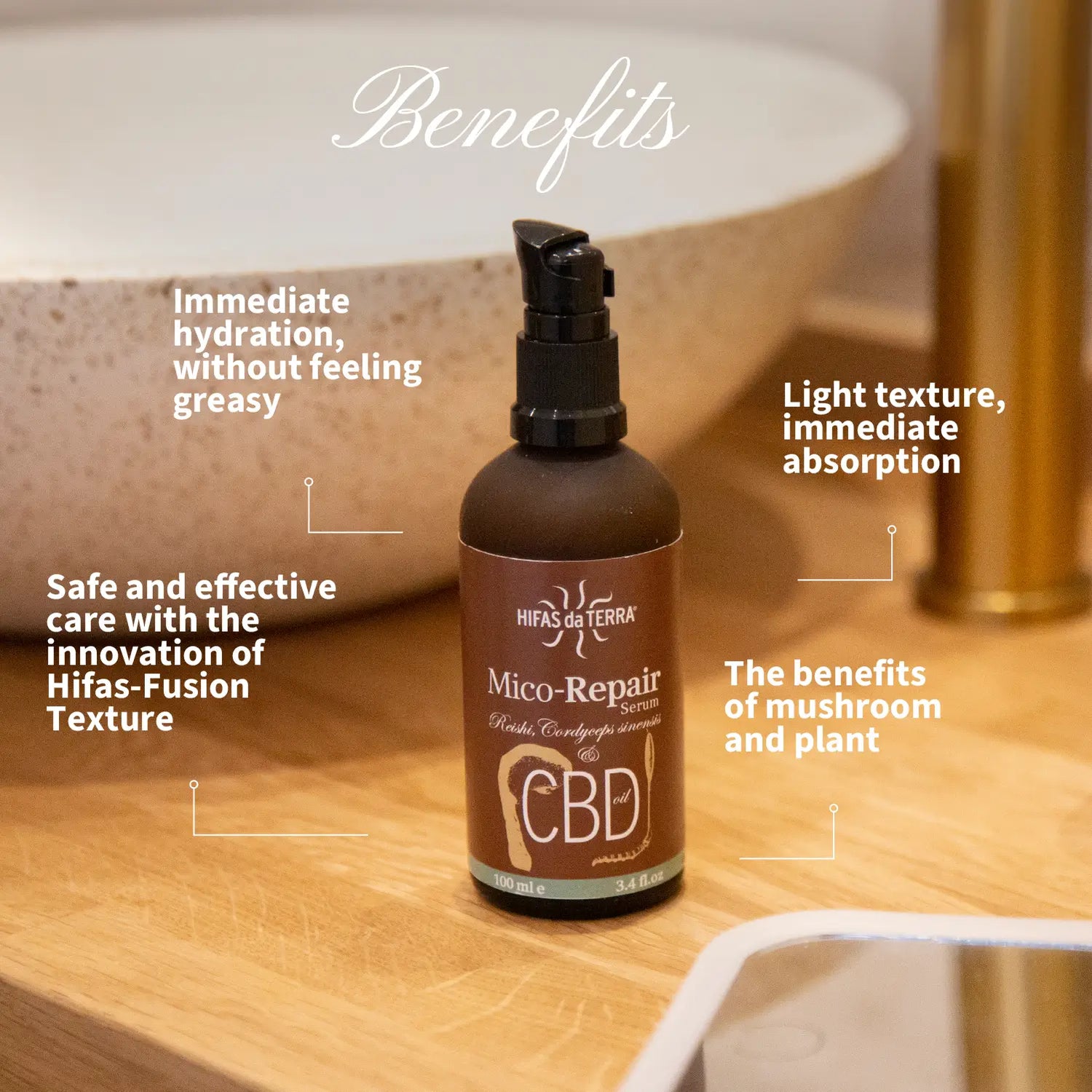 Mico-Repair Serum avec Reishi et Cordyceps