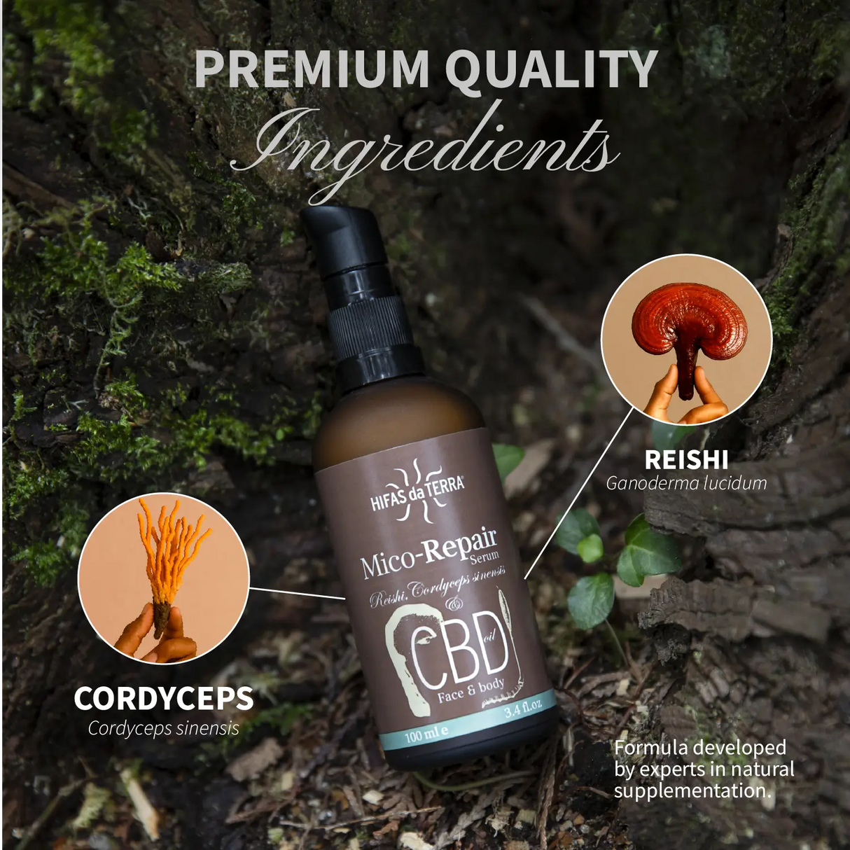 Mico-Repair Serum avec Reishi et Cordyceps