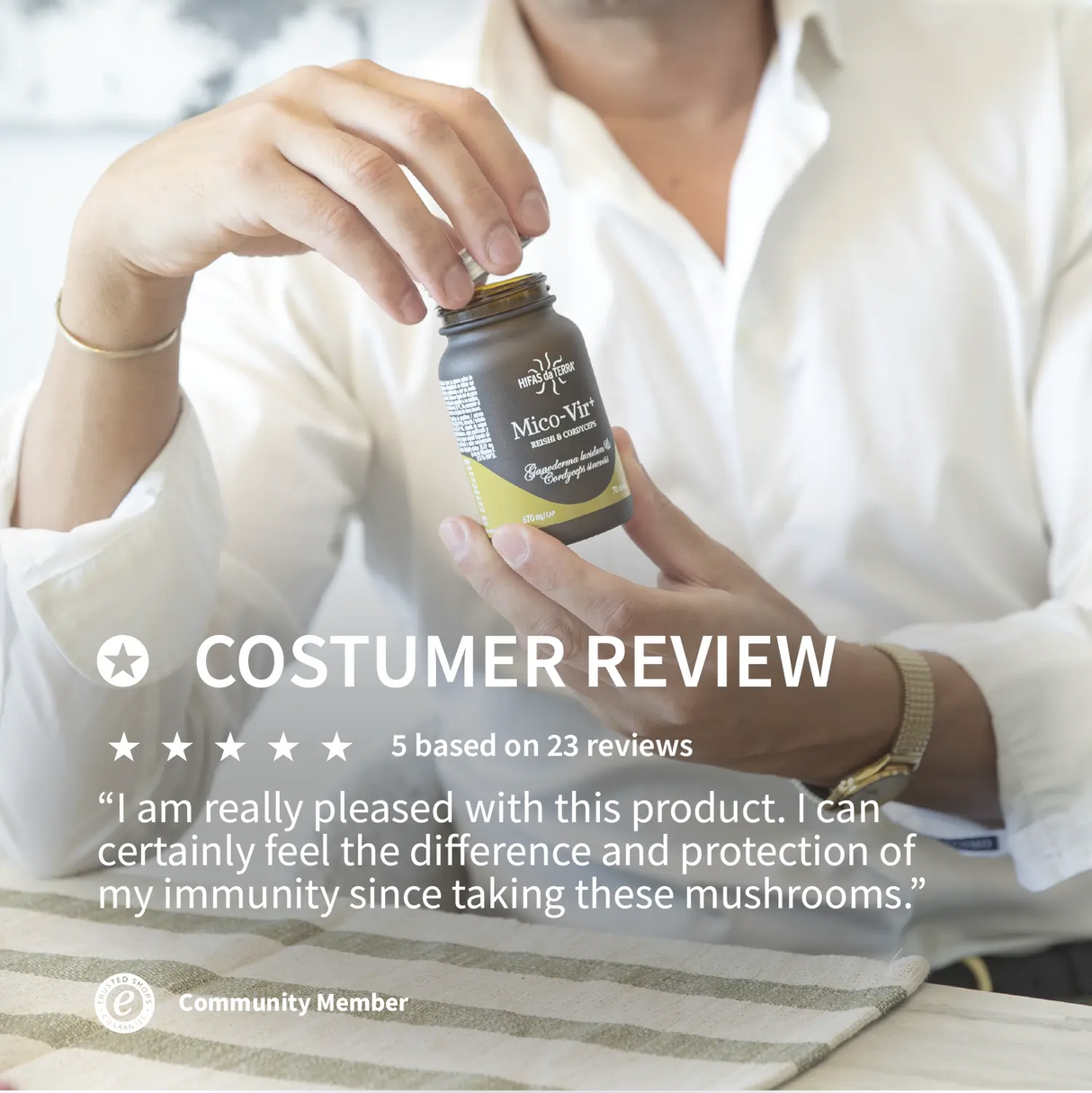 Mico-Vir+ - Extraits Purs de Reishi et Cordyceps