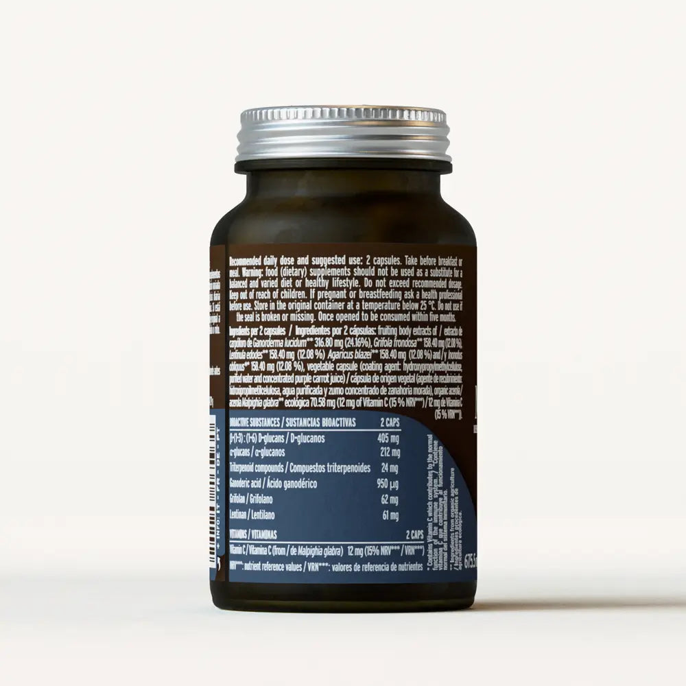 Mico-Five  - Extraits purs de Reishi, Shiitake, Maitake, Champignon du Soleil et Chaga