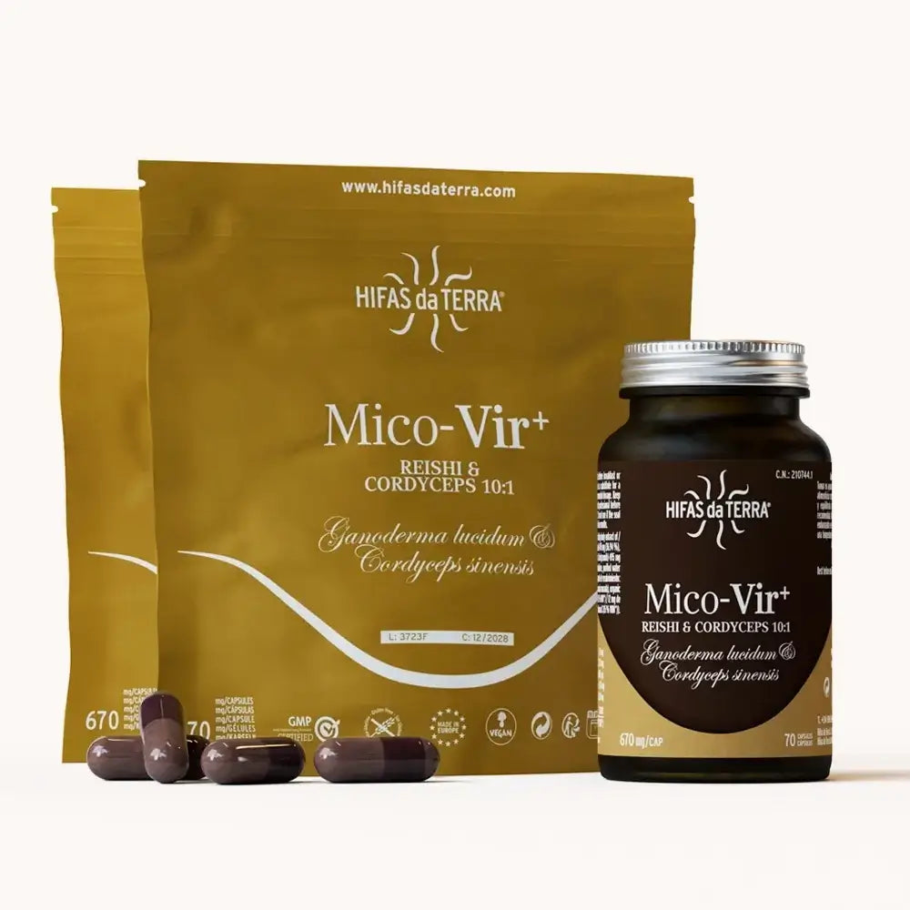 Mico-Vir+ - Extraits Purs de Reishi et Cordyceps