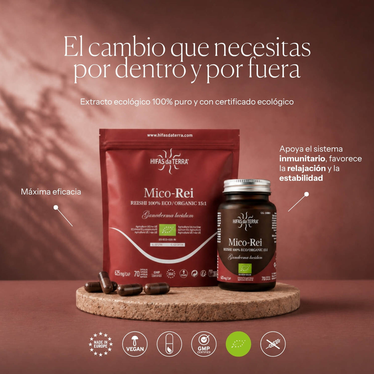 Mico-Rei - Extrait pur & bio de Reishi