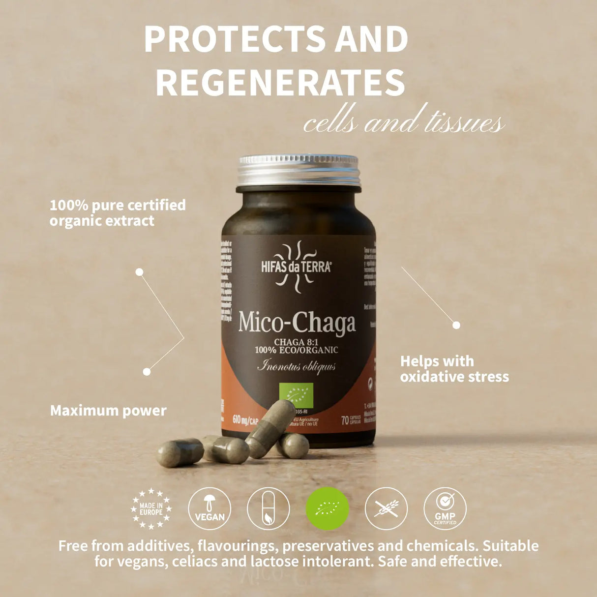 Mico-Chaga - Extrait pur & bio de Chaga