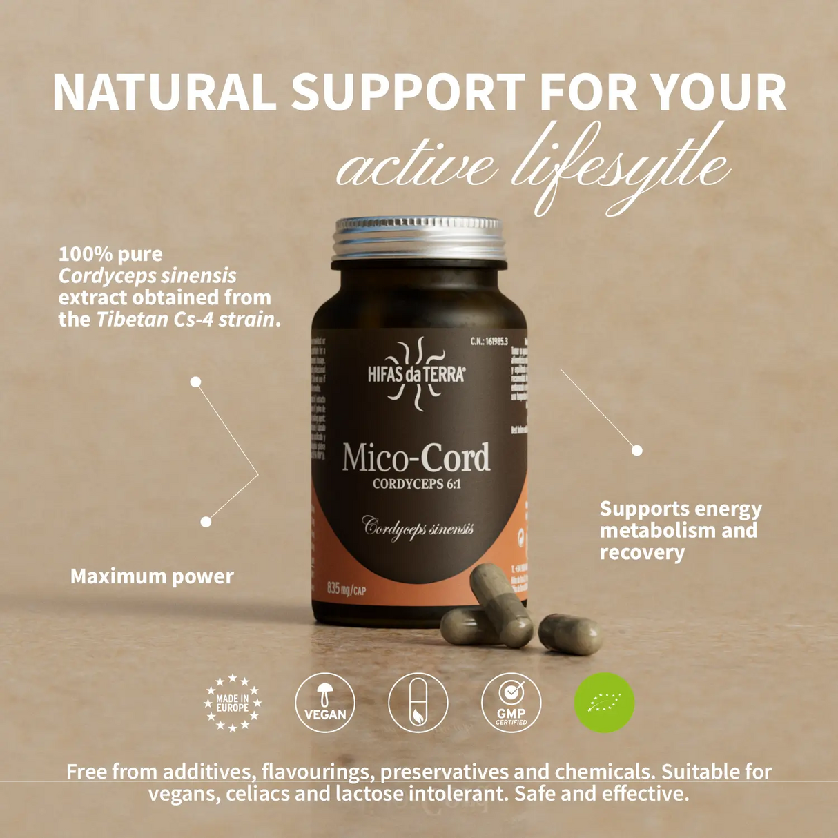 Mico-Cord - Extrait pur de Cordyceps