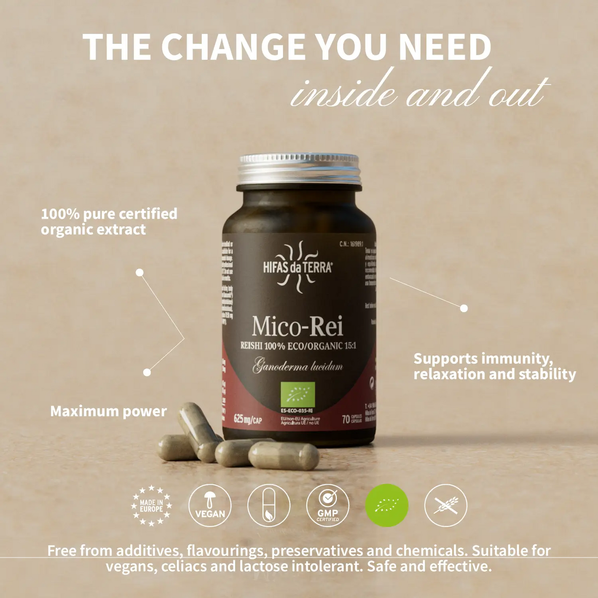 Mico-Rei - Extrait pur & bio de Reishi
